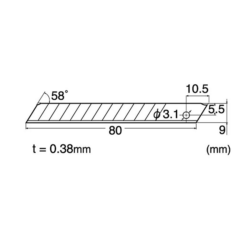 NTカッター 替刃 小型A 替刃 10枚入 「BA1P」4904011014215 | 建築模...