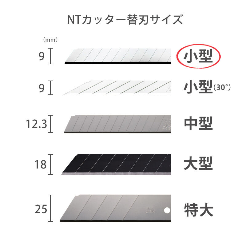 カッター　小型　白 カッター オートロックタイプ モノタロウ カッターナイフ 【通販