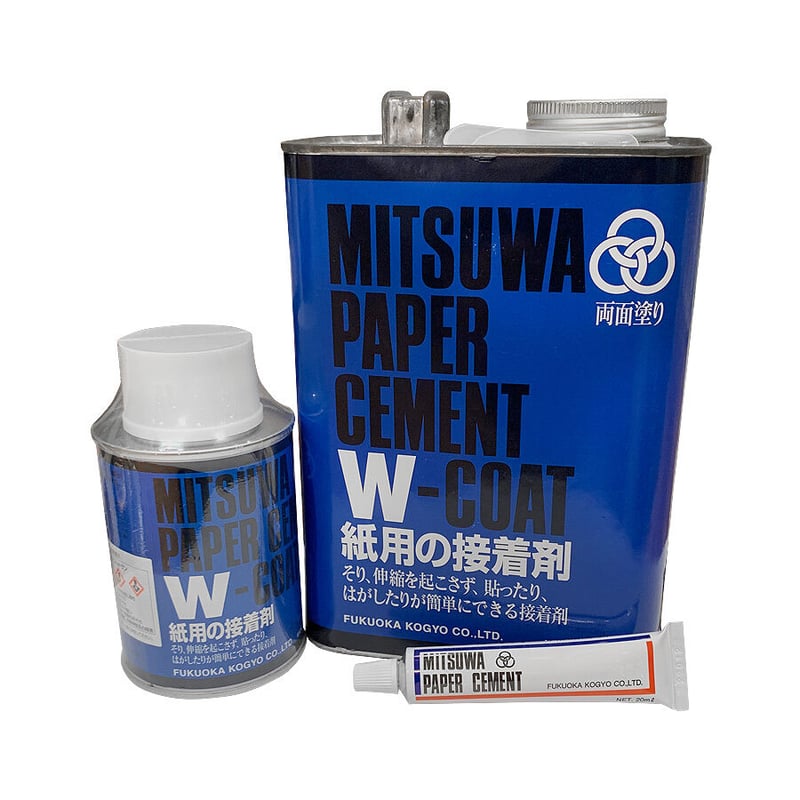 ミツワ ペーパーセメント Wコート 紙用接着剤 両面貼り用 | 建築 ミツワ ペーパーセメント Wコート 紙用接着剤 両面貼り用 | 建築