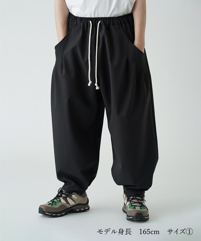LOOSE SHIFT PLEATED PANT-BLACK | Remind life basic LOOSE SHIFT PLEATED PANT-BLACK | Remind life basic