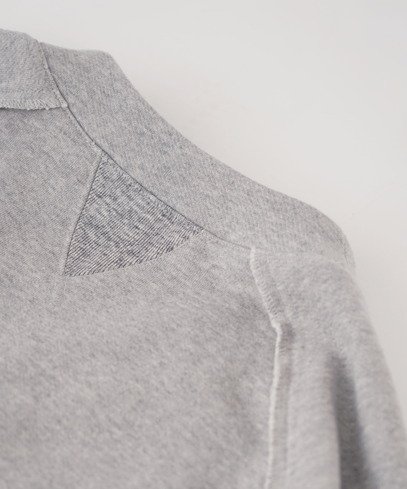INSIDEOUT ELBOW PATCH SWEAT CARDIGAN-GRAY- | Re INSIDEOUT ELBOW PATCH SWEAT CARDIGAN-GRAY- | Re