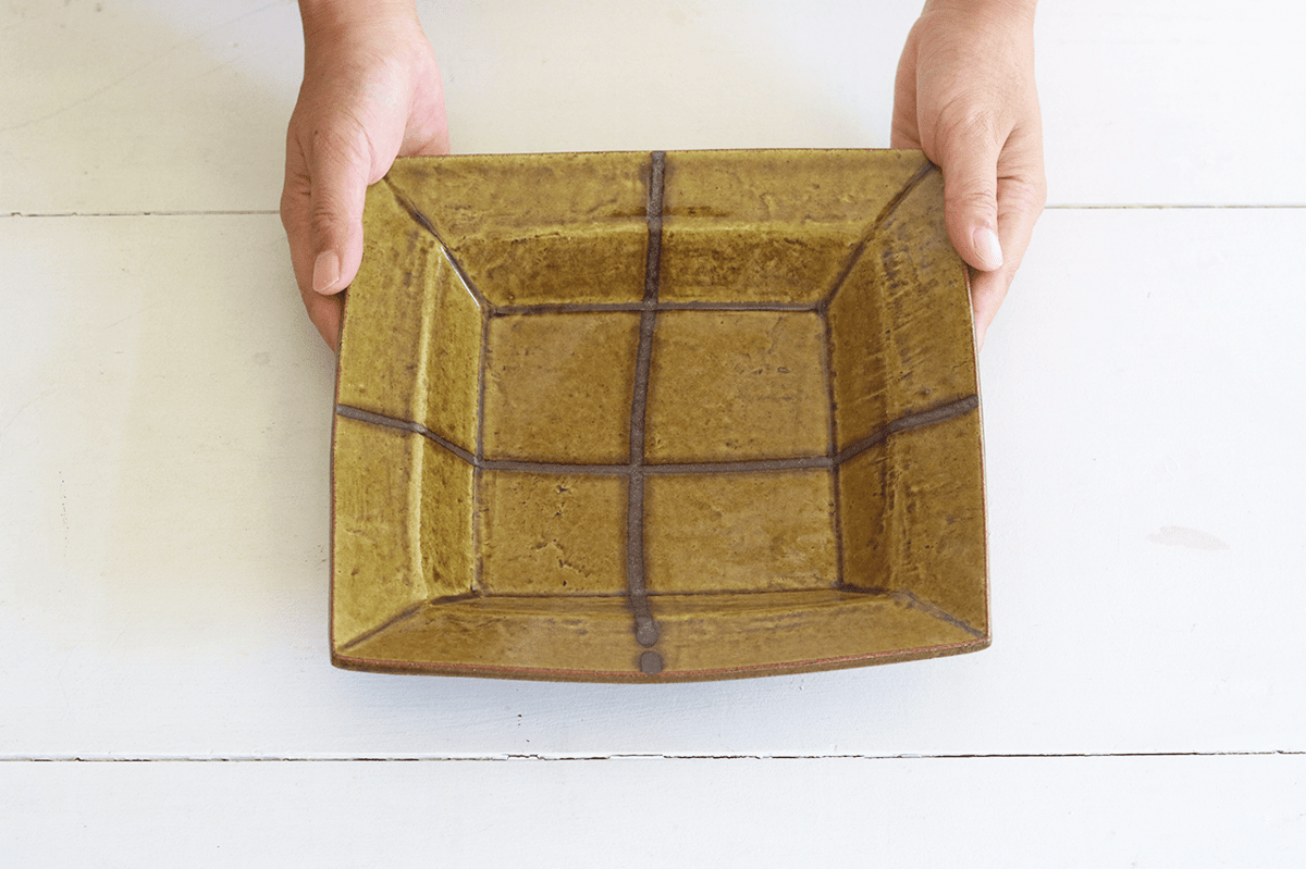 菓子鉢■古い手持ち菓子器 片口 布目 二代 弘法 七十 造之 三つ足 時代骨董■ 菓子鉢□古い手持ち菓子器 片口 布目 二代 弘法 七十 造之