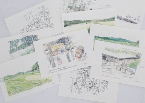 【廣瀬俊介】益子風景絵葉書｜ヒジノワ15周年企画協賛【協賛3口】