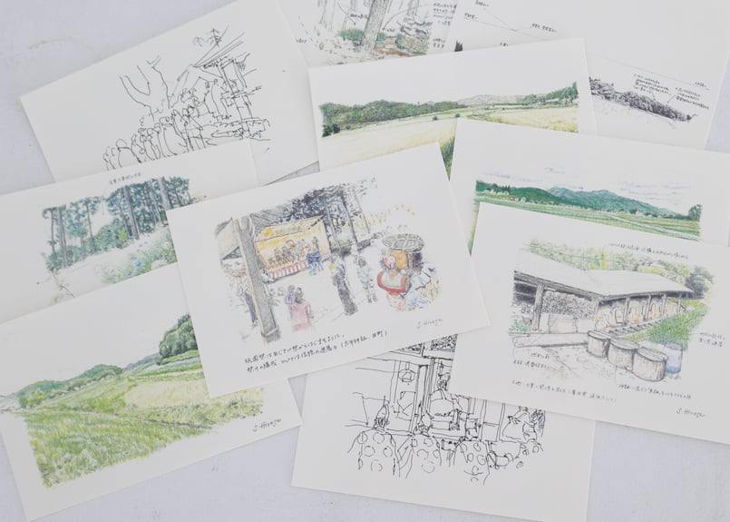 廣瀬俊介】益子風景絵葉書｜ヒジノワ15周年企画協賛【協賛3口