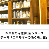 『四気質の治療学3回シリーズ』テーマ「エネルギーの湧く所…腹」