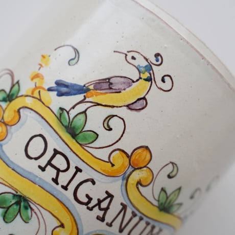 イタリア・薬草壺「ORIGANUM」オレガノ