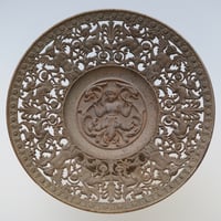 フランス・金属製・天使のついたコンポート