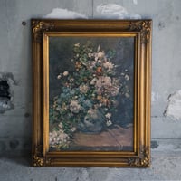 ルノアール・春の花束・古い額装