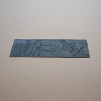 オランダ・ヤギが彫られた銅版画の銅版
