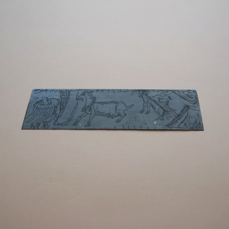 オランダ・ヤギが彫られた銅版画の銅版