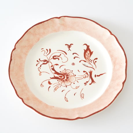Villeroy & Boch・薄い赤色ケーキ皿⑨