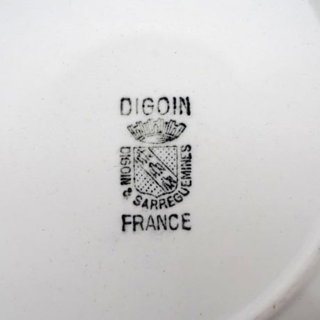 Digoin & Sarreguemines 白いスーププレート ①