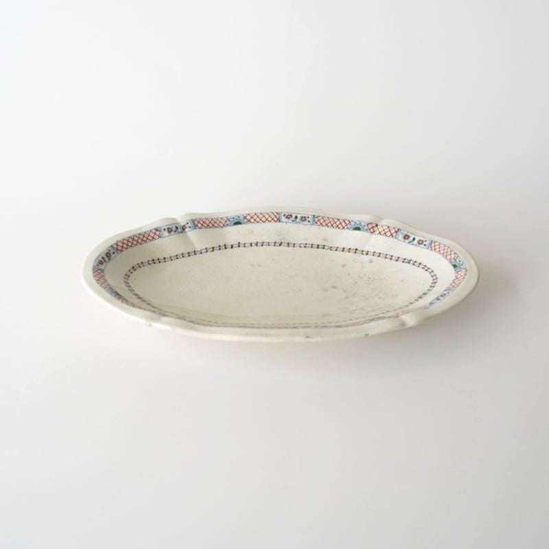 4 Gien belle ile ジアン プレート 大皿 オーバル 展示保管品 【公式通販】
