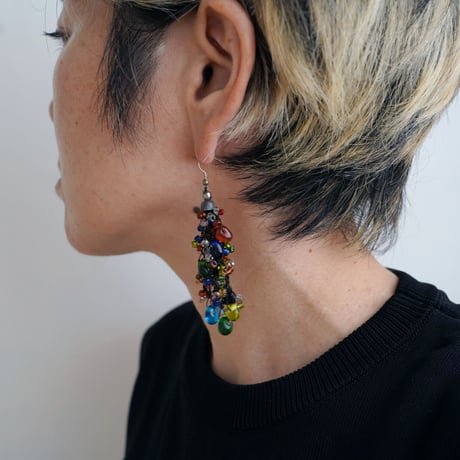 手作りガラスのピアス