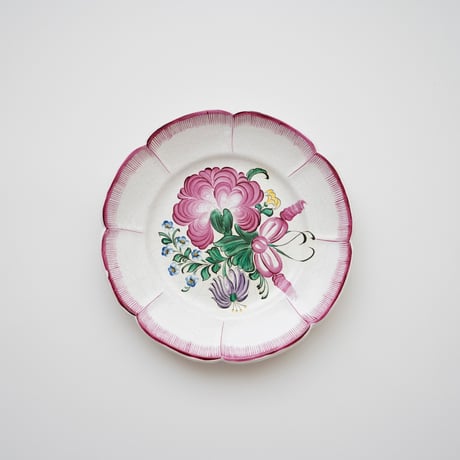 心ときめく花リム皿