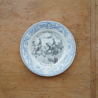 クレイユ・エ・モントロー / ミリタリー 絵皿・金継ぎ