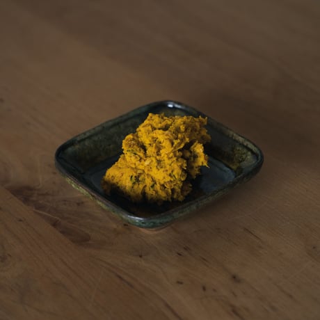 角掛政志・飴釉角鉢（縞）