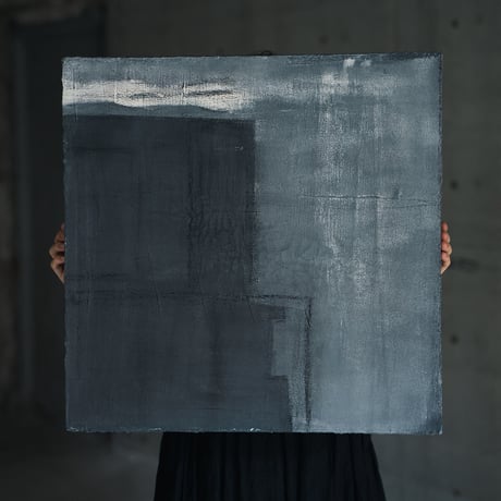 額のないシンプルな油絵