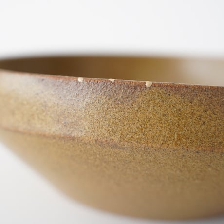茶色のソースのお皿・白漆継ぎ