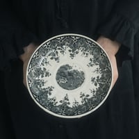 田園風景の絵のケーキ皿