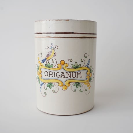 イタリア・薬草壺「ORIGANUM」オレガノ