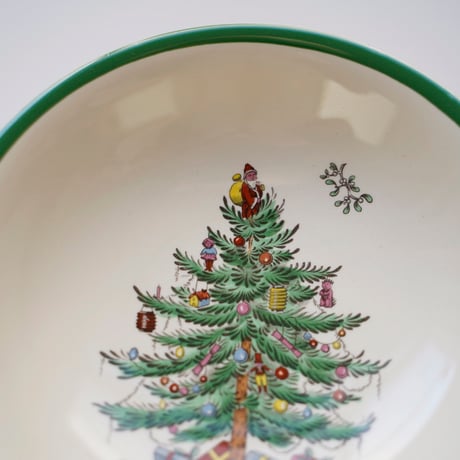 ビンテージ・クリスマス絵皿（深）