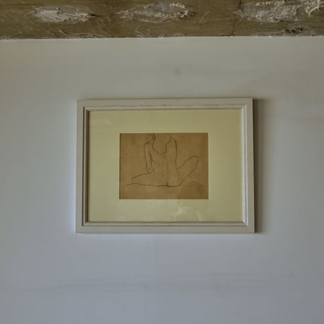 老婆の背中の絵