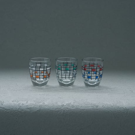 ミッドセンチュリーなウィスキーグラス 3個セット