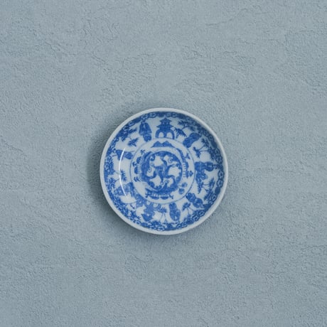 中国の古い転写の小皿