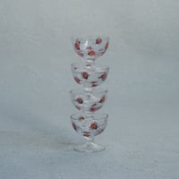 てんとう虫のガラスのミニカップ