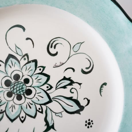 Villeroy & Boch・ターコイズ・ケーキ皿⑤