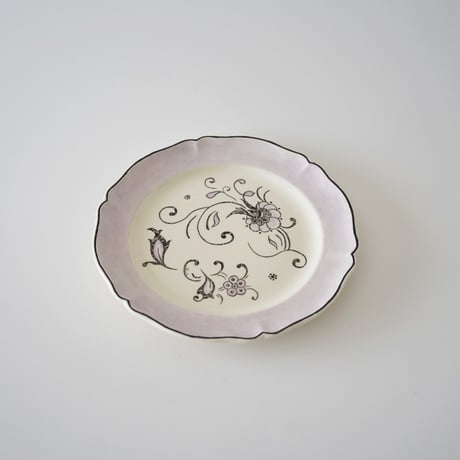 Villeroy & Boch・薄紫ケーキ皿①