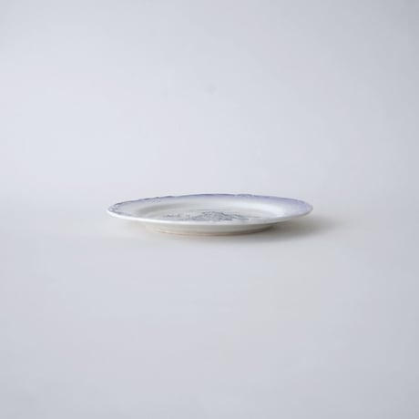 GIEN(ジアン) ・アンティーク フランス絵皿 パープル ②