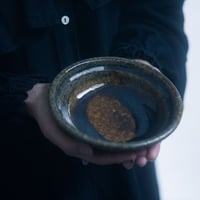 角掛政志・飴釉玉縁取鉢