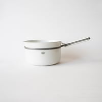 フランス・白磁の片手鍋  ⑥