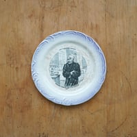 GIEN(ジアン) ・アンティーク フランス絵皿 パープル ③