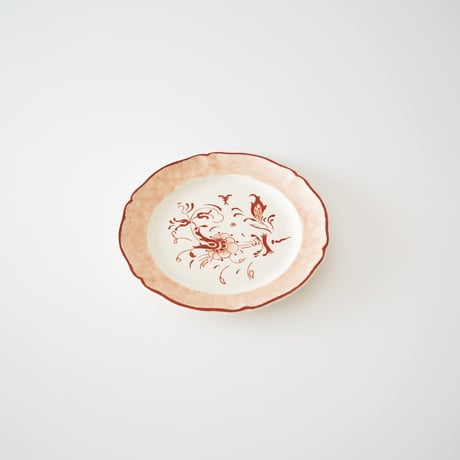Villeroy & Boch・薄い赤色ケーキ皿⑨