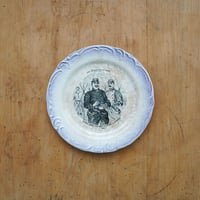 GIEN(ジアン) ・アンティーク フランス絵皿 パープル ④