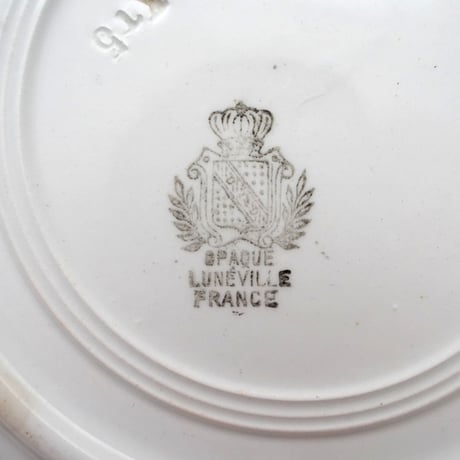 Lunéville 白いスープボウル ①