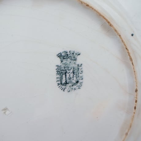 GIEN(ジアン) ・アンティーク フランス絵皿 パープル ③