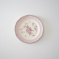 Villeroy & Boch・ピンク紫ケーキ皿⑦