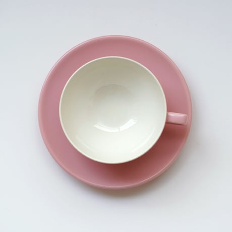 メリタの ピンクのティーセット＋ケーキ皿