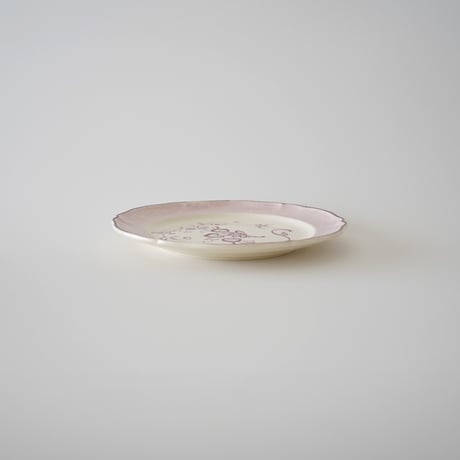 Villeroy & Boch・ピンク紫ケーキ皿⑦