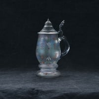 玉虫色のガラスのビアジョッキ②