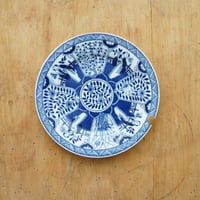 オランダ / 転写のお皿・金継ぎ ①