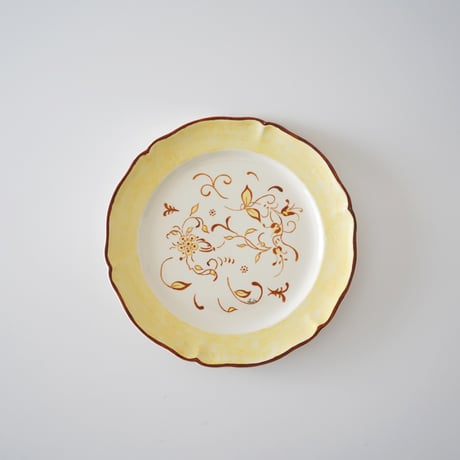 Villeroy & Boch・黄色ケーキ皿②