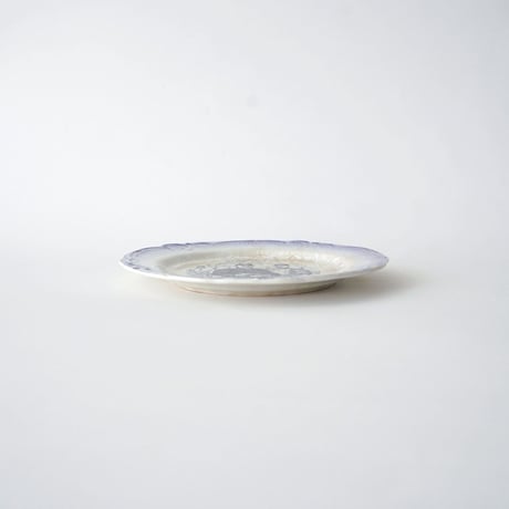 GIEN(ジアン) ・アンティーク フランス絵皿 パープル ④