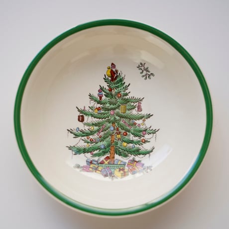 ビンテージ・クリスマス絵皿（深）