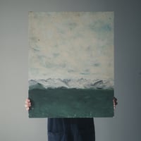 油絵の山の絵