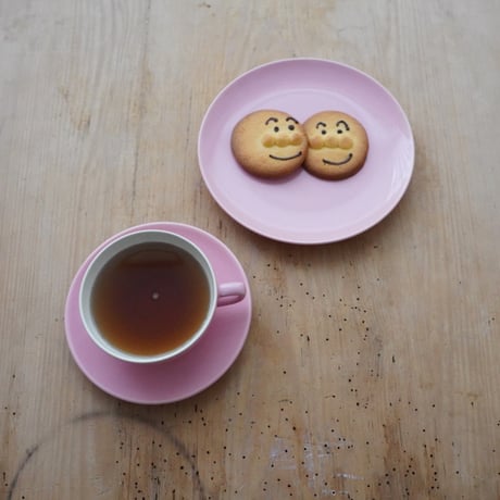 メリタの ピンクのティーセット＋ケーキ皿